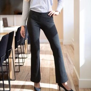 Betabrand Dress Pant Yoga Pants Charcoal